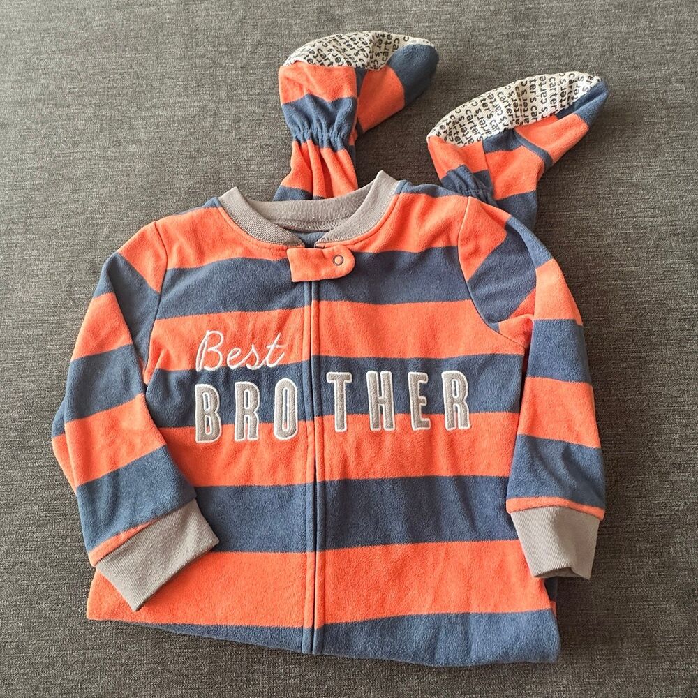 Carters fleece footed pajama sleeper size 2T best brother